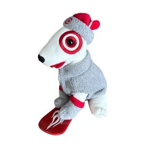 Target Bullseye Snow Dog 2009 Limited Edition Exclusive Christmas Holiday Plush